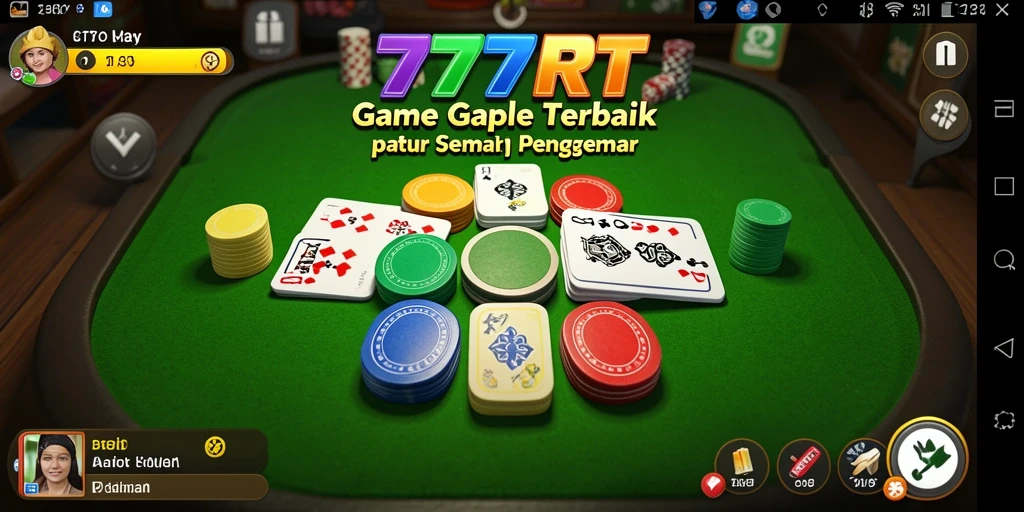 Tampilan gameplay Gaple yang seru dan mendebarkan di 777RT.
