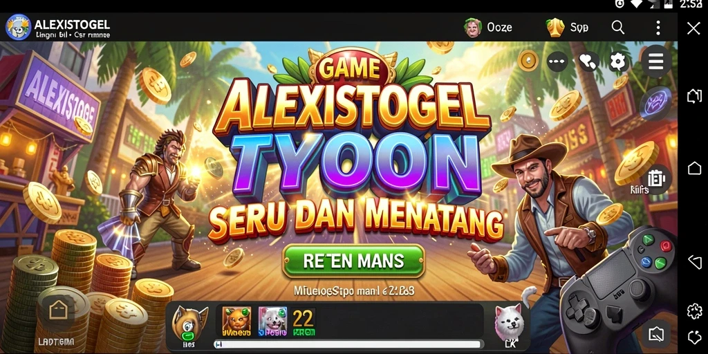 Tangkapan layar gameplay <strong>ALEXISTOGEL</strong> menampilkan suasana manajerial yang menarik.