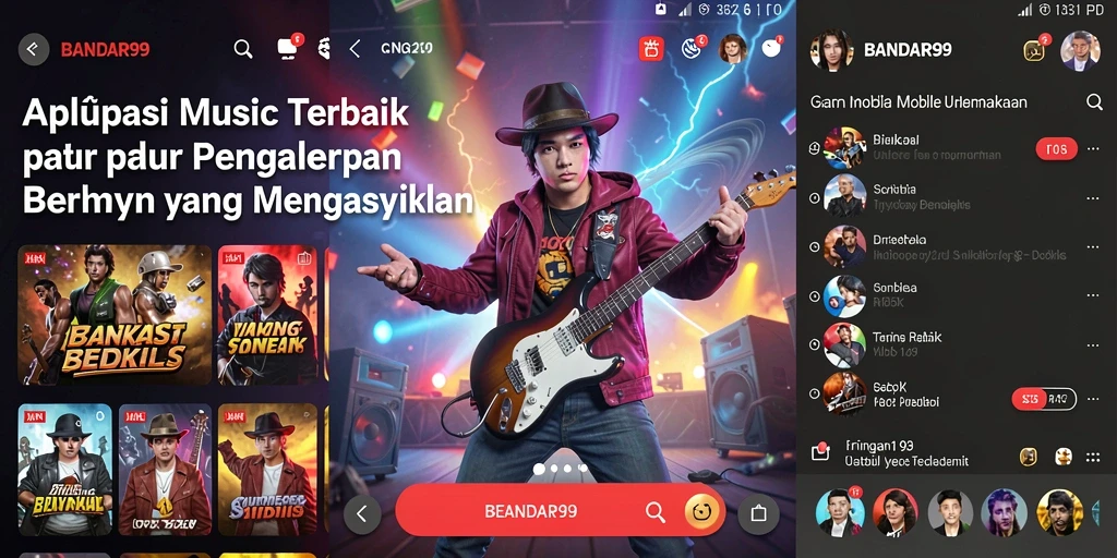 Tampilan screenshot BANDAR99 menampilkan fitur pemutar musik yang menarik.