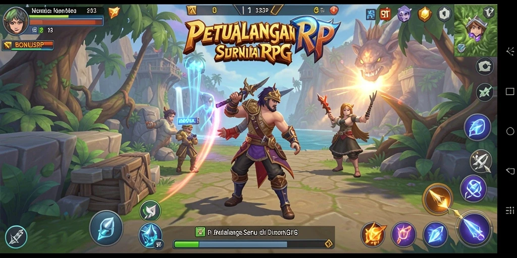 Tampilan gameplay BONUSRP yang menakjubkan dan mendebarkan.
