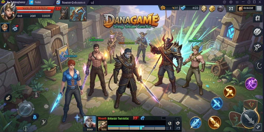 Gameplay seru dan menarik dari DANAGAME yang menampilkan strategi SLG.
