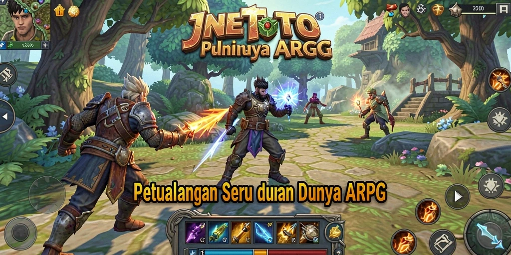 Tampilan gameplay JNETOTO yang epik dan mendebarkan.