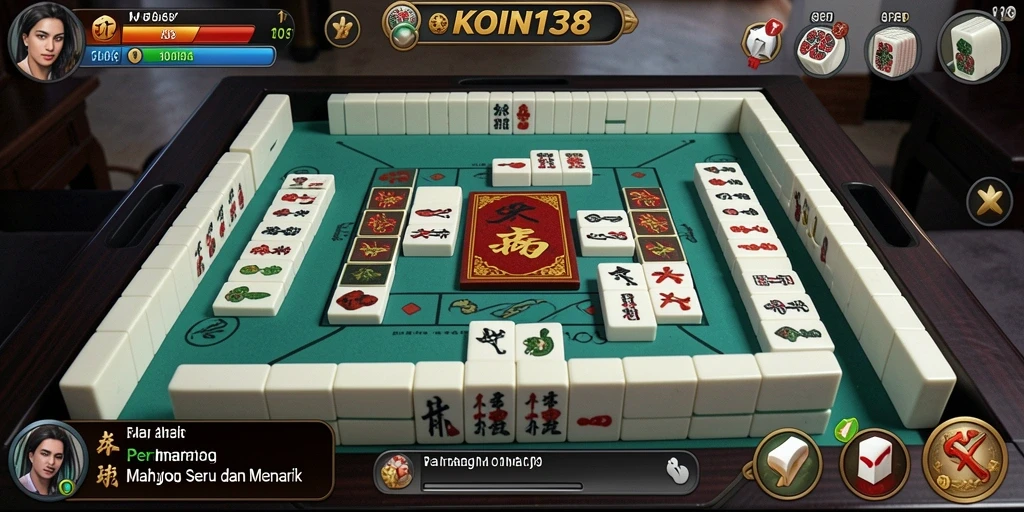 Tampilan gameplay KOIN138 yang menarik dalam permainan Mahjong.