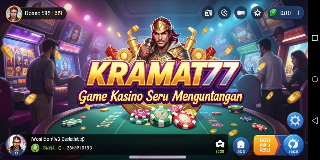 Screenshot KRAMAT77 menampilkan aksi seru dan antarmuka permainan Kasino.