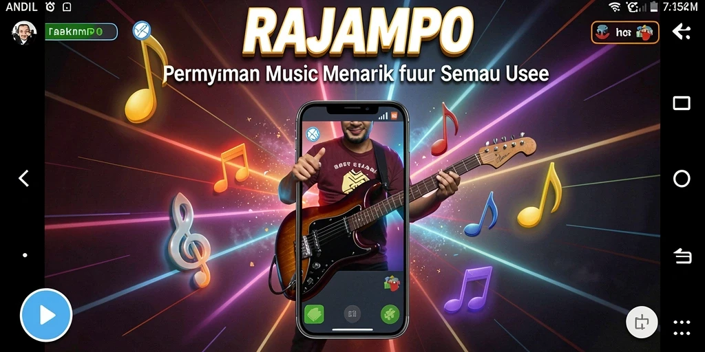 Tampilan gameplay RAJAMPO yang seru dan interaktif.