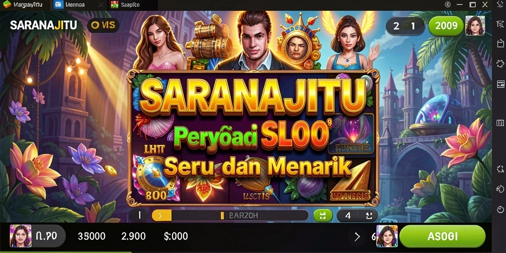 Tampilan permainan Slot yang menarik dan interaktif di SARANAJITU.
