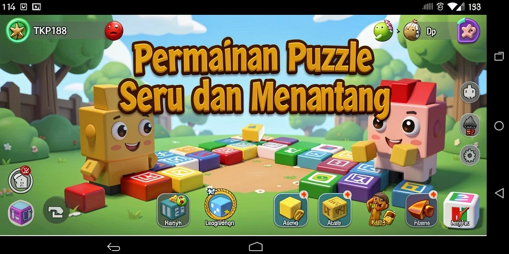 Tampilan gameplay menantang dari TKP188, permainan Puzzle yang seru.