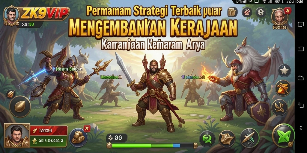 Tampilan gameplay ZK9VIP yang menakjubkan dan strategi pertempuran.